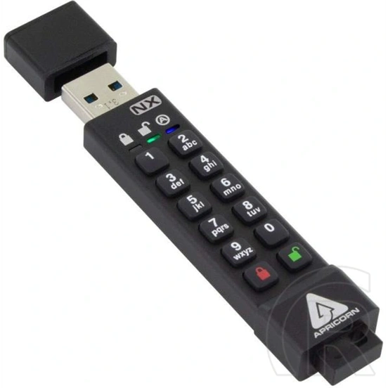 512 GB Apricorn Aegis Secure Key 3NX titkosított pendrive (USB 3.0)