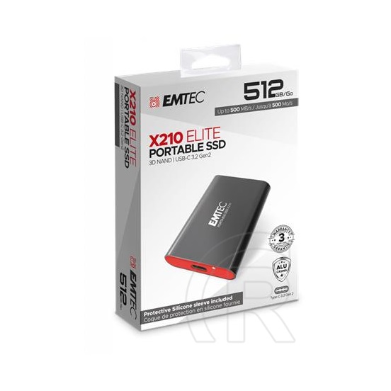 512 GB Emtec X210 SSD (2,5", USB 3.2)
