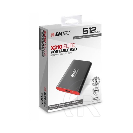 512 GB Emtec X210 SSD (2,5", USB 3.2)