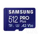 512 GB MicroSDXC Card Samsung Pro Plus (180 MB/s, Class 10, U3, V30, A2)