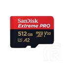 512 GB MicroSDXC Card SanDisk Extreme Pro (200/140 MB/s, Class 10, UHS-I U3, V30, A2)