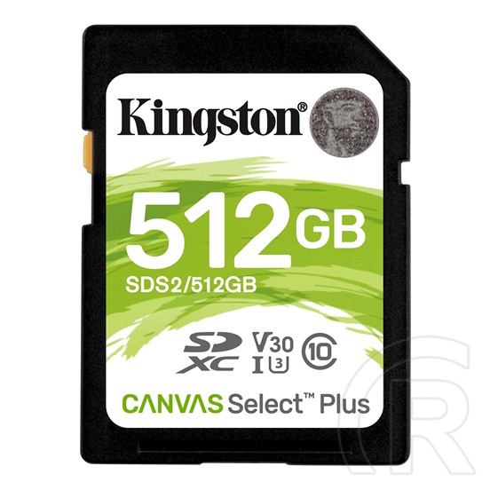512 GB SDXC Card Kingston Canvas Select Plus (Class 10, UHS-I, V30)
