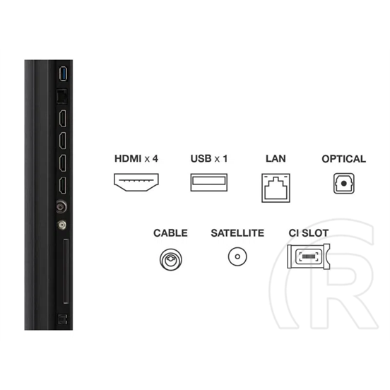 55" TCL 55C7K Premium QD-Mini LED smart TV