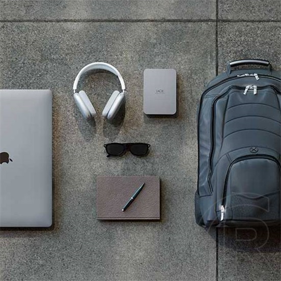 5 TB LaCie Portable HDD (2,5", USB 3.1 Type-C, ezüst)