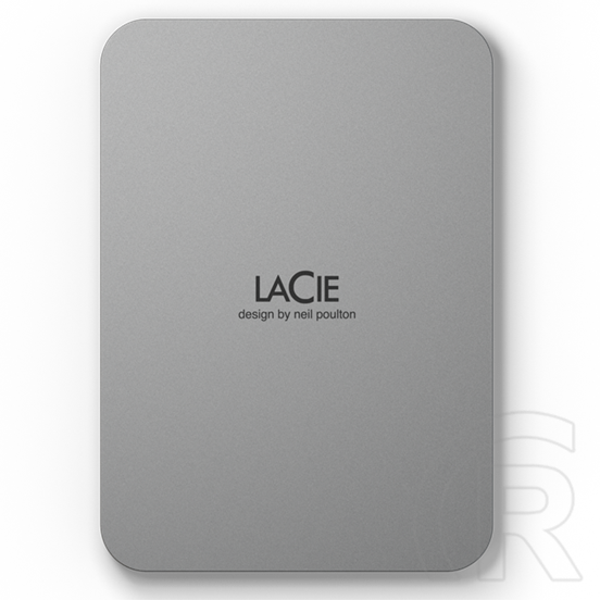 5 TB LaCie Portable HDD (2,5", USB 3.1 Type-C, ezüst)