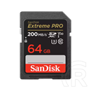 64GB SDXC Card SanDisk Extreme Pro (200 MB/s, Class 10, USH-I U3, V30)