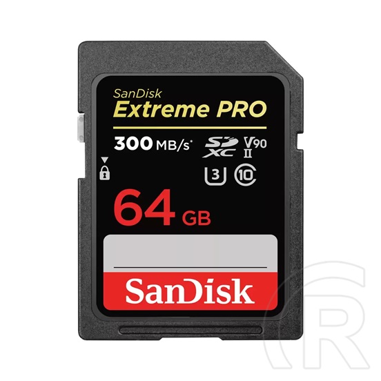 64GB SDXC Card SanDisk Extreme Pro (SDSDXDK-064G-GN4IN, 300 MB/s, Class 10, USH-II U3)