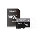 64 GB MicroSDXC Card Adata Premier (Class 10, UHS-I) 1 adapter