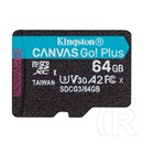 64 GB MicroSDXC Card Kingston Canvas Go! Plus (170 MB/s, Class 10, U3, V30, A2)