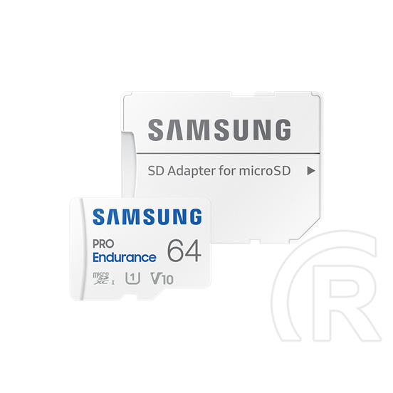 64 GB MicroSDXC Card Samsung PRO Endurance (100 MB/s, Class 10, U3, V30) + 1 adapter