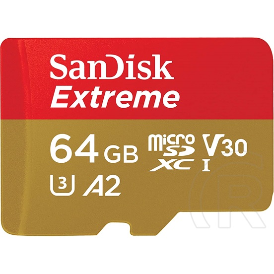 64 GB MicroSDXC Card SanDisk Extreme (170 MB/s, Class 10, UHS-I U3, V30)