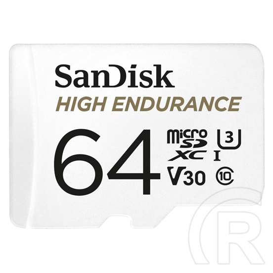 64 GB MicroSDXC Card SanDisk High Endurance (SDSQQNR-064G-GN6IA, Class 10, UHS-I U3, V30)