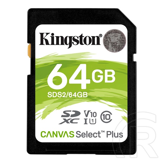 64 GB SDXC Card Kingston Canvas Select Plus (Class 10, UHS-I, V30)