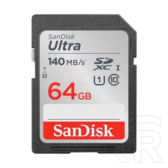 64 GB SDXC Card SanDisk Ultra (SDSDUNB-064G-GN6IN, 140 MB/s, Class 10, UHS-I)