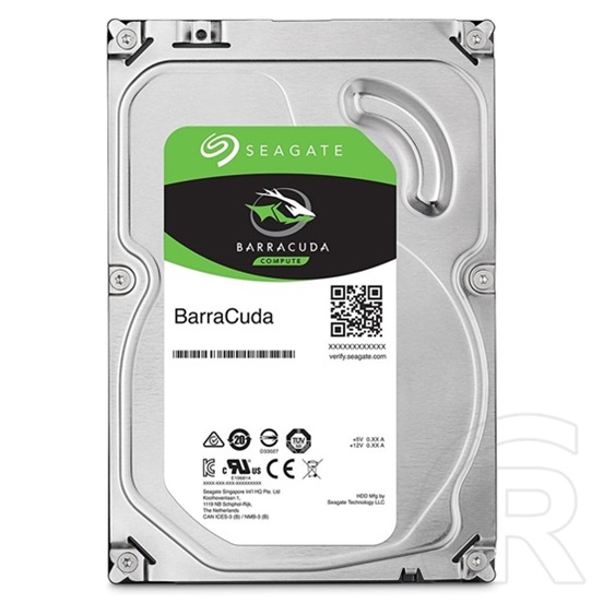 6 TB Seagate Barracuda HDD (3,5", SATA3, 5400 rpm, 256 MB cache)