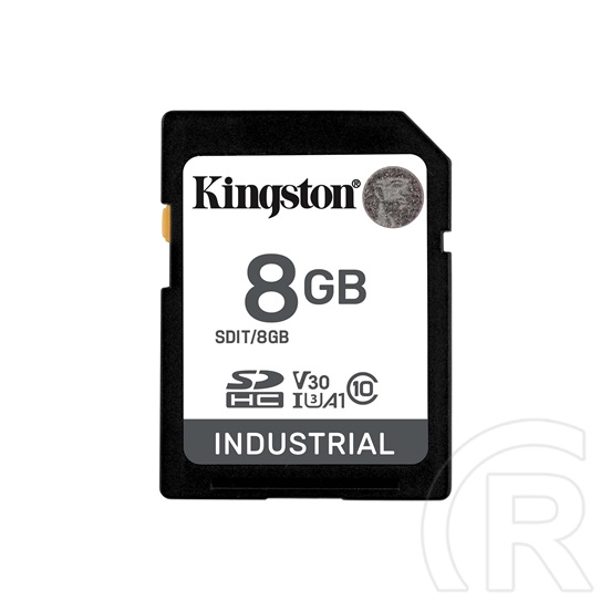 8 GB SDHC Card Kingston (industrial, -40C - 85C,  Class 10, U3, V30)
