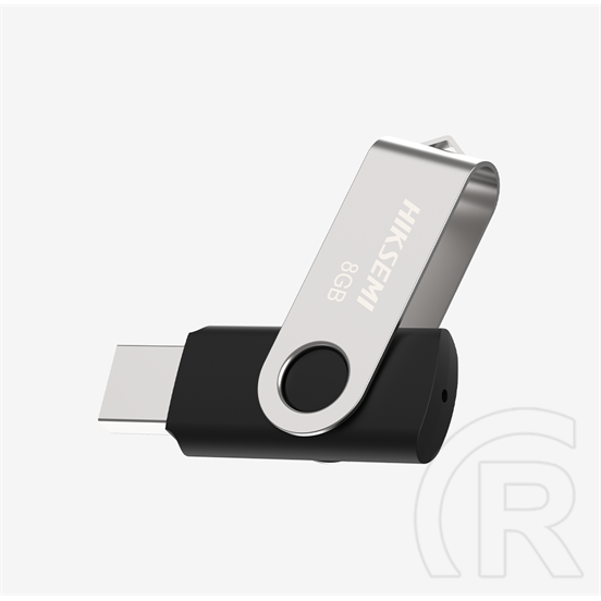 8 GB Pendrive USB 2.0 HikSemi M200S Rotary (szürke, fekete)