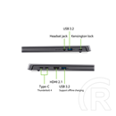 ACER Aspire A16-71M-77CC (16" WUXGA, Intel Core Ultra 7 155H, 16GB, 1TB SSD, UMA, DOS, acélszürke)