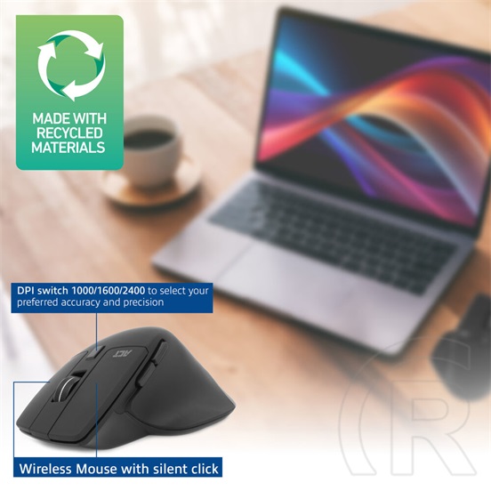 ACT AC5146 vezeték nélküli Bluetooth egér (fekete)
