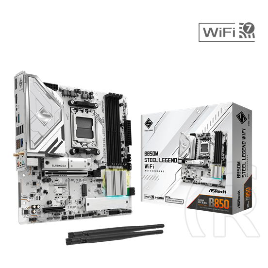 ASRock B850M STEEL LEGEND WIFI (mATX, AM5)