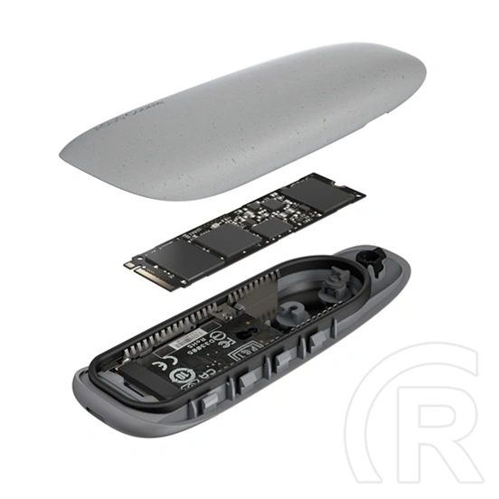 ASUS COBBLE ESD-A1A külső ház (M.2, NVMe, USB-C, szürke)