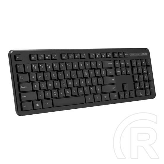 ASUS CW100 vezeték nélküli billentyűzet és egér készlet (HU, RF 2,4 GHz/USB, egér 800/1000/1600 DPI, fekete)