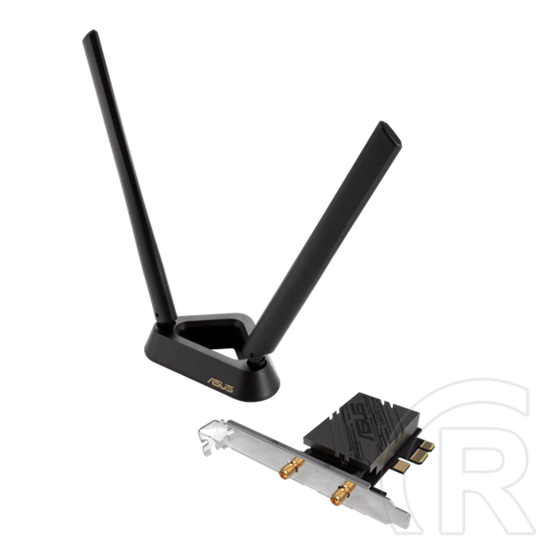 ASUS PCE-BE92BT BE9400 vezeték nélküli hálózati kártya (PCIe, WiFi 7 802.11be, 9400 Mbps, Bluetooth 5.4, 2,4 GHz, 5 GHz,