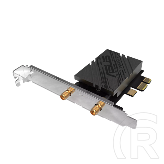 ASUS PCE-BE92BT BE9400 vezeték nélküli hálózati kártya (PCIe, WiFi 7 802.11be, 9400 Mbps, Bluetooth 5.4, 2,4 GHz, 5 GHz,