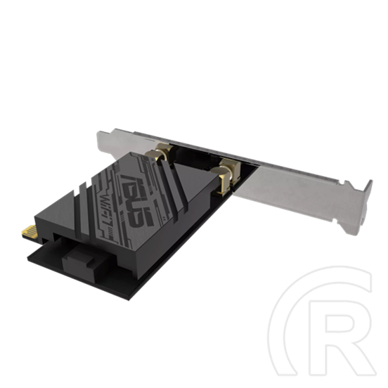 ASUS PCE-BE92BT BE9400 vezeték nélküli hálózati kártya (PCIe, WiFi 7 802.11be, 9400 Mbps, Bluetooth 5.4, 2,4 GHz, 5 GHz,