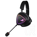 ASUS ROG Delta II vezeték nélküli fejhallgató (2.4GHz, USB-C, mikrofon, 50 mm, RGB, fekete)