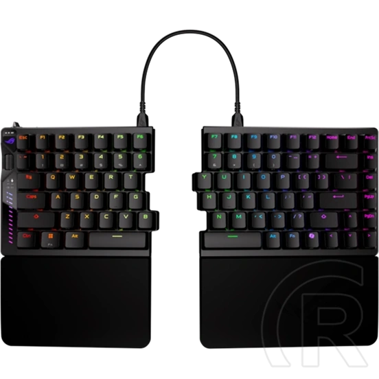 ASUS ROG Falcata Ace vezetékes és vezeték nélküli 75%-os mechanikus gamer billentyűzet (ROG HFX V2, USB, RF 2.4GHz, Blue