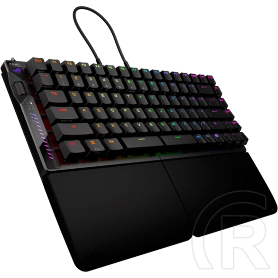 ASUS ROG Falcata Ace vezetékes és vezeték nélküli 75%-os mechanikus gamer billentyűzet (ROG HFX V2, USB, RF 2.4GHz, Blue