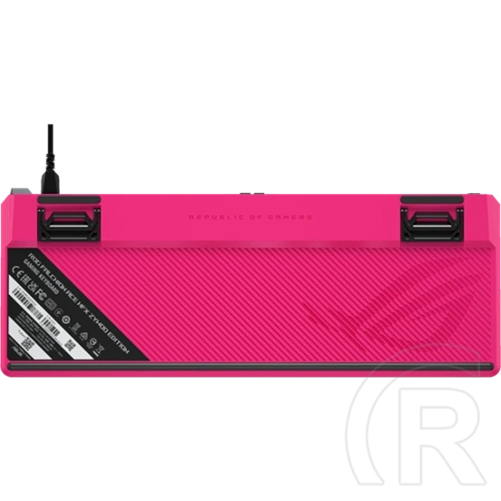 ASUS ROG Falchion Ace HFX ZywOo vezetékes 65%-os mechanikus billentyűzet (HFX mágneses kapcsolók, USB-C, US, fekete)