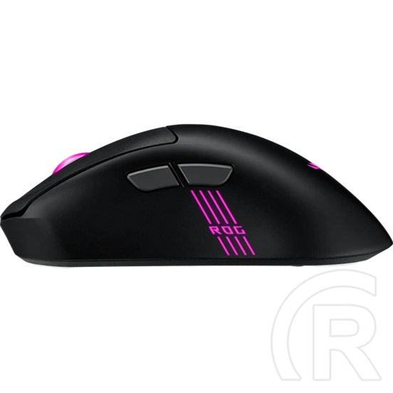 ASUS ROG Keris II Origin vezeték nélküli optikai egér (Bluetooth 5.1, RF 2,4 GHz, USB Type-C, fekete)