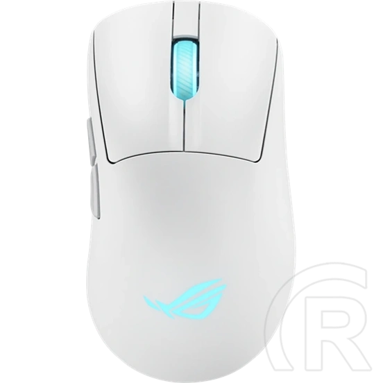 ASUS ROG Keris II Origin vezeték nélküli optikai egér (Bluetooth, RF 2,4 GHz, USB, fehér)