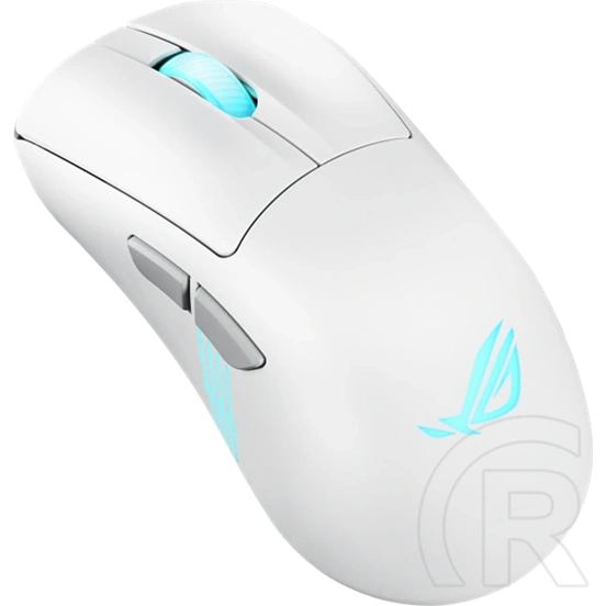 ASUS ROG Keris II Origin vezeték nélküli optikai egér (Bluetooth, RF 2,4 GHz, USB, fehér)