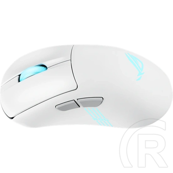 ASUS ROG Keris II Origin vezeték nélküli optikai egér (Bluetooth, RF 2,4 GHz, USB, fehér)