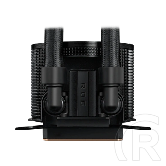ASUS ROG RYUO III 240 vízhűtés (240 mm, 2x120 mm ventilátor, PWM, max 2200 RPM, max 36,45 dBA, ARGB, fekete)