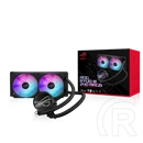 ASUS ROG RYUO III 240 vízhűtés (240 mm, 2x120 mm ventilátor, PWM, max 2200 RPM, max 36,45 dBA, ARGB, fekete)