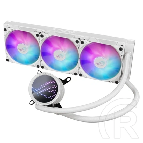 ASUS ROG RYUO III 360 vízhűtés (3x120 mm, ARGB, fehér, PWM, 2200 RPM, szivattyú max 2600 RPM)