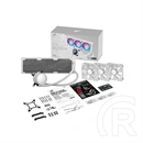 ASUS ROG RYUO III 360 vízhűtés (3x120 mm, ARGB, fehér, PWM, 2200 RPM, szivattyú max 2600 RPM)