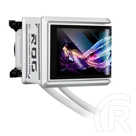 ASUS ROG RYUO IV 360 vízhűtés (ARGB, 3x 120 mm, PWM, max 2000 rpm, 30,7 dBA, fehér)