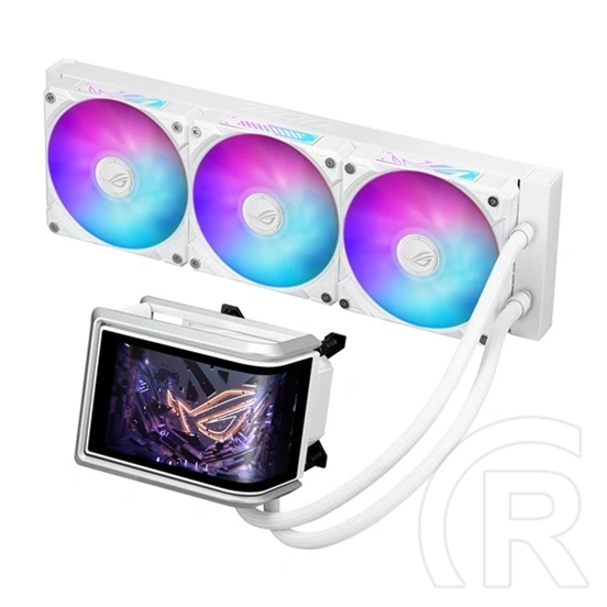 ASUS ROG RYUO IV 360 vízhűtés (ARGB, 3x 120 mm, PWM, max 2000 rpm, 30,7 dBA, fehér)