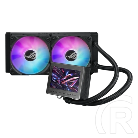 ASUS ROG Ryujin III 240 ARGB CPU hűtő (240 mm radiátor, 2x120 mm ventilátor, pumpa 800-3600 RPM, vent. 600-2200 RPM, 36,