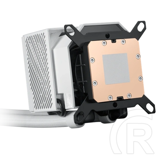 ASUS ROG Ryujin III 240 vízhűtés (240 mm, 2x120 mm ARGB ventilátor, PWM, 600-2200 RPM, 3,5" LCD, fehér)