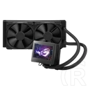 ASUS ROG Ryujin III 240 vízhűtés (3,5" LCD, 2x 120 mm, 450-2000 rpm, 29,7 dBA, PWM, Asetek szivattyú max. 3800 rpm, LGA