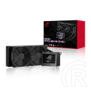 ASUS ROG Ryujin III 240 vízhűtés (3,5" LCD, 2x 120 mm, 450-2000 rpm, 29,7 dBA, PWM, Asetek szivattyú max. 3800 rpm, LGA