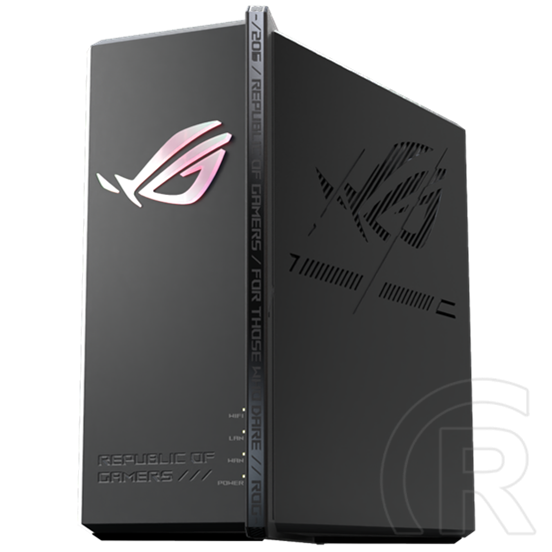 ASUS ROG Strix GS-BE18000 tri-band router (Wi-Fi 7, 18000 mbps, 2,4/5/6 GHz, 8 belső antenna, 1x2,5 Gbps WAN, 7x2,5 Gbps
