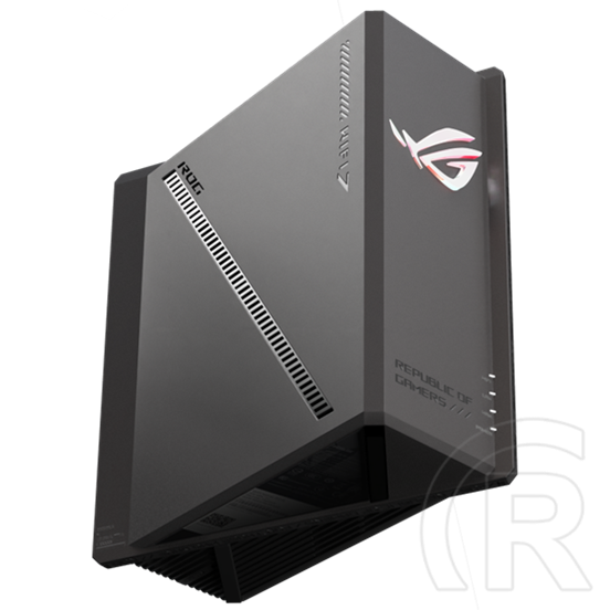 ASUS ROG Strix GS-BE18000 tri-band router (Wi-Fi 7, 18000 mbps, 2,4/5/6 GHz, 8 belső antenna, 1x2,5 Gbps WAN, 7x2,5 Gbps