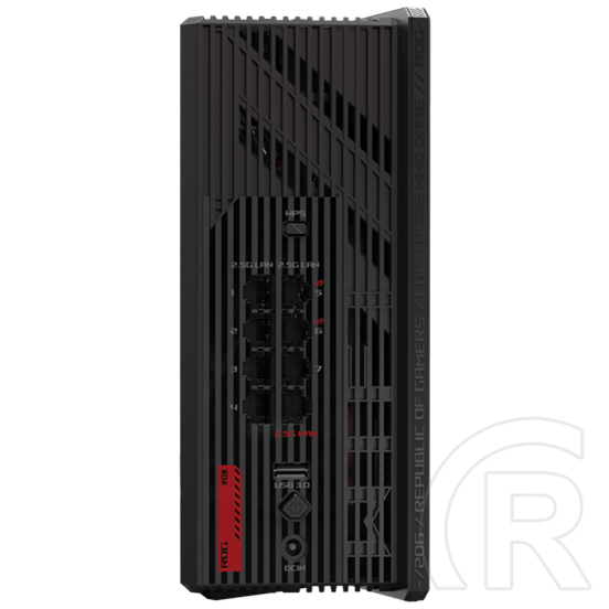 ASUS ROG Strix GS-BE18000 tri-band router (Wi-Fi 7, 18000 mbps, 2,4/5/6 GHz, 8 belső antenna, 1x2,5 Gbps WAN, 7x2,5 Gbps